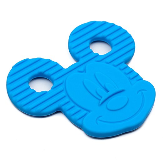 Bumkins Disney Baby Silicone Teether 3M+, Mickey Mouse