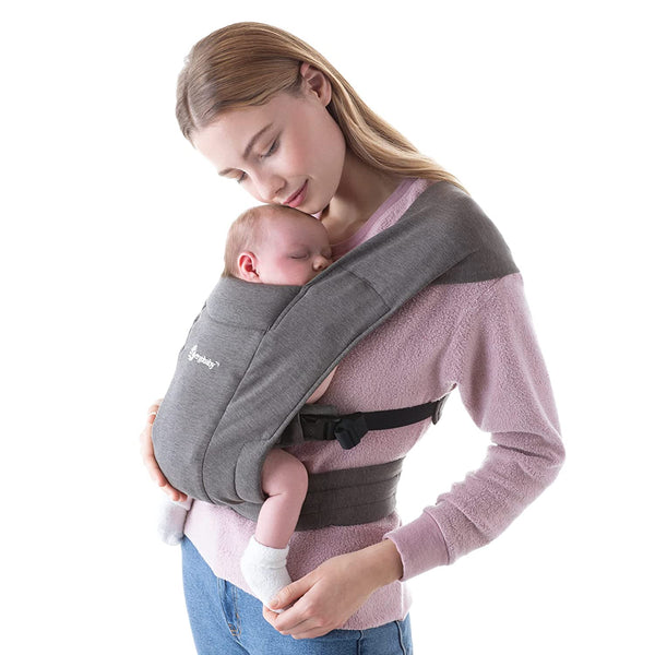 Ergobaby Embrace Cozy Newborn Carrier Cotton 7-25lb -Heather Grey