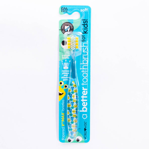 A Better Dental Kids Toothbrush V Shaped Technology 3Y+ Happy Monster