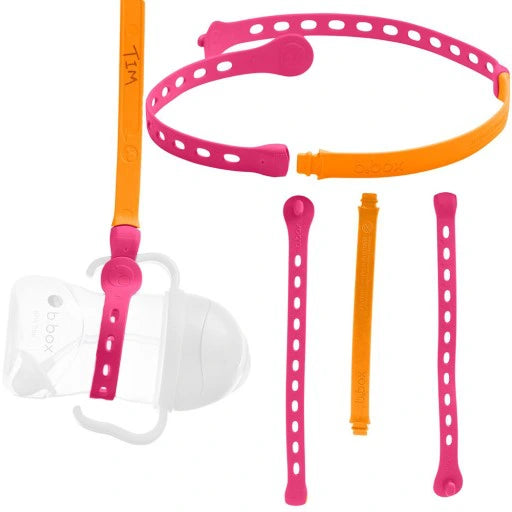 B.Box Connect A Cup Bottle Silicone Universal Strap Pink