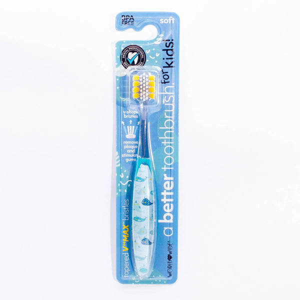 A Better Dental Kids Toothbrush V Shaped Technology 3Y+ Narwhal