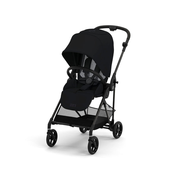 Cybex Melio Carbon 2.0 超轻紧凑型婴儿车深黑色