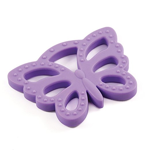 Bumkins Silicone Teether 3M+, Butterfly