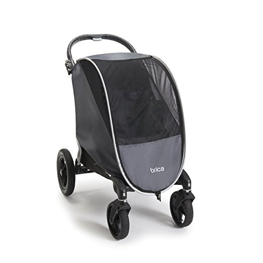 Munchkin Brica Shield UPF+ 50 Weather and Insect Stroller Cover, Grey