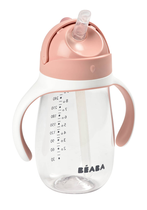 BEABA - Straw Sippy Cup 10oz 8M+ Rose