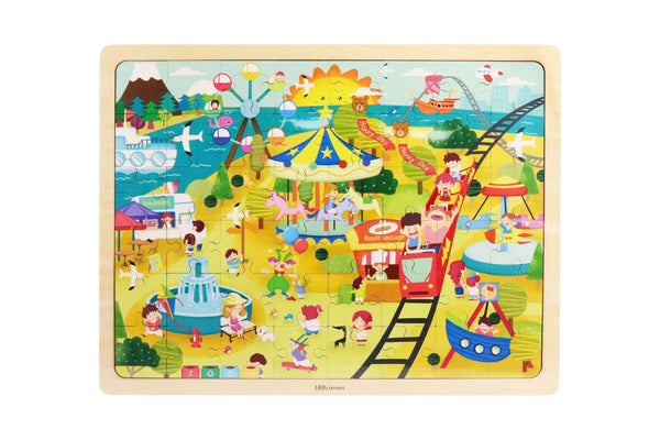 Leo & Friends - Kid’s Puzzle Amusement Park 48-Pieces 3-Years+