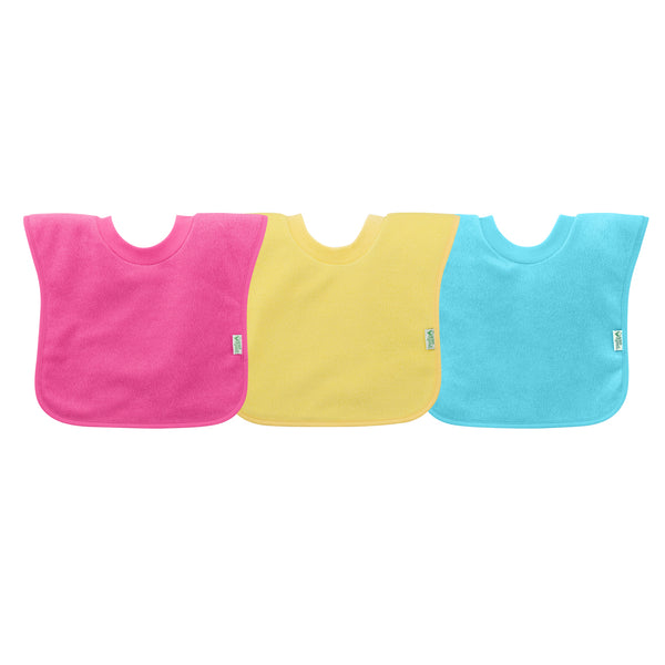 Green Sprouts Pull Over Stay Dry Bibs Pink 9-18