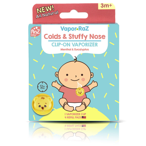 RaZbaby Clip-On Vaporizer Natural Baby Cough & Cold Relief 3 Months+