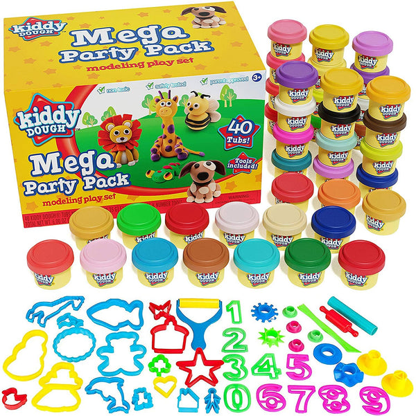 Creative Kids - Kiddy 40 Party Pack Of Dough + 40 Dough Tools