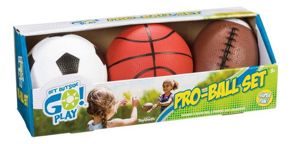 玩具匠 - GO！专业球套装 5" 足球、6.5" 足球、5" 篮球