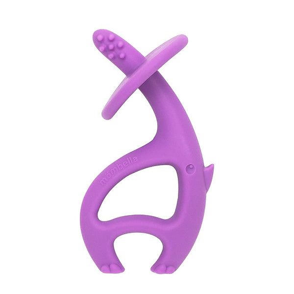 Mombella 大象舒缓牙胶玩具 3 个月 + 紫色