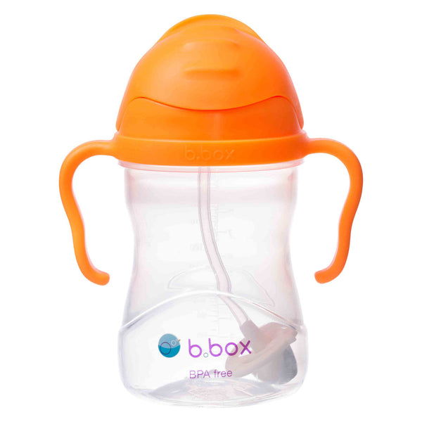 B.Box Weighted Straw Sippy Cup Orange Zing