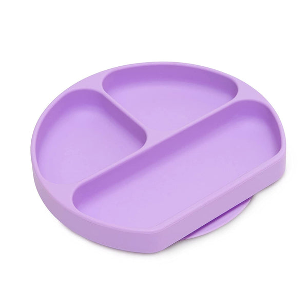 Bumkins Silicone Grip Dish Suction Plate 6M+, Lavender