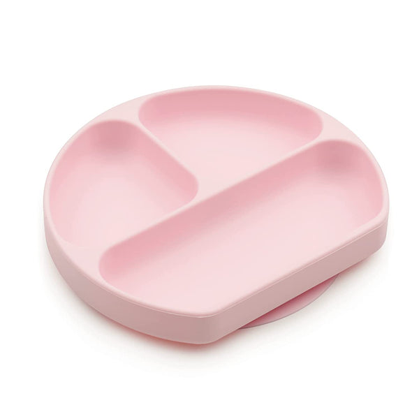 Bumkins Silicone Grip Dish Suction Plate 6M+, Pink