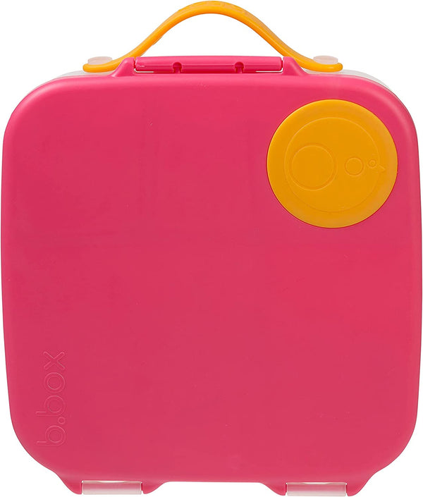 B.Box Leak-Proof Lunch Box w. Cooler Pack 8.5 x 9" Strawberry Shake Pink
