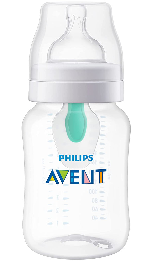 Philips AVENT Anti-Colic Baby Bottle Clear w. AirFree vent 9oz 1pk