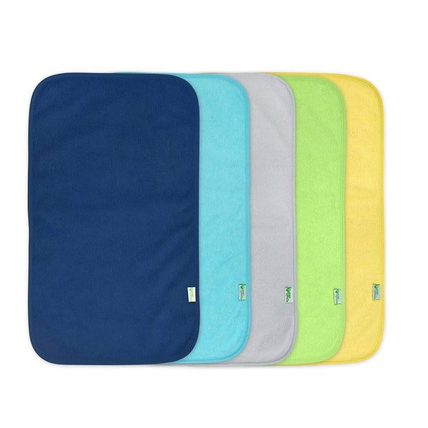 Green Sprouts Stay Dry Burp Pads Blue 5 Pack