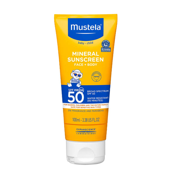 Mustela Mineral Sunscreen Face + Body 3.38oz