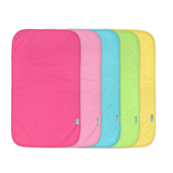 Green Sprouts Stay Dry Burp Pads Pink 5 Pack
