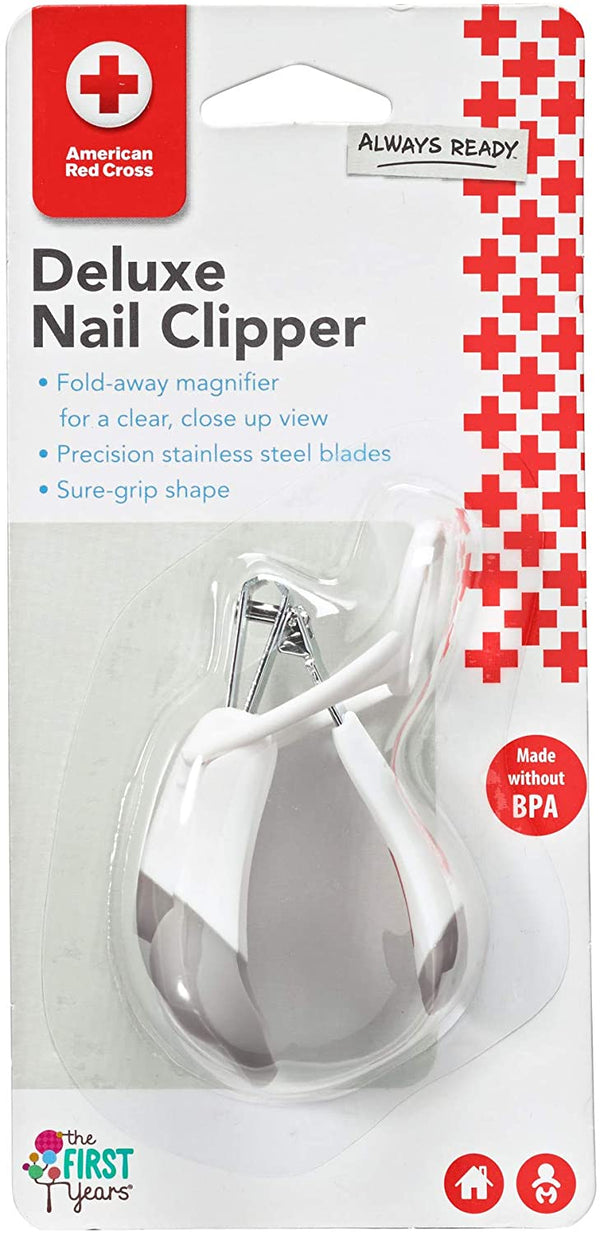 The First Years Red Cross Nail Clipper With Magnifier
