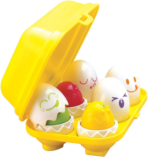 TOMY Toomies Squeak Toy, Hide & Squeak Eggs 6M+