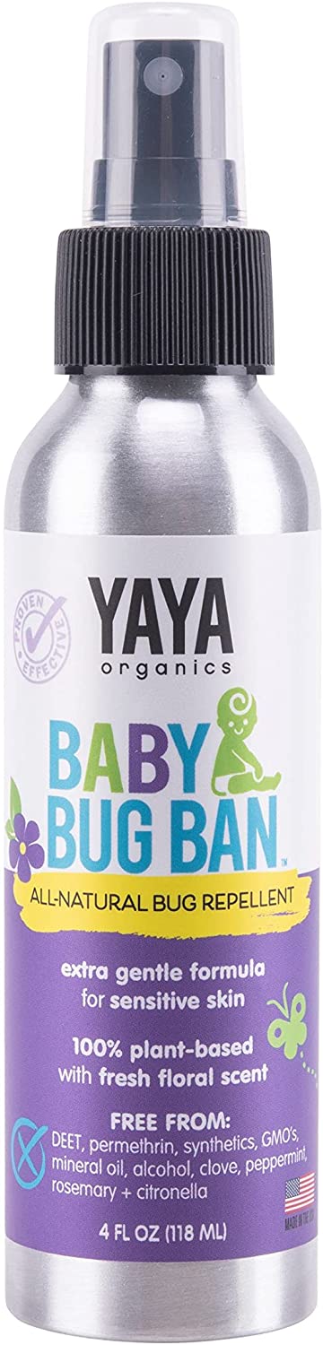 YAYA Organics - 全天然婴儿虫禁令驱蚊剂- 4 盎司。