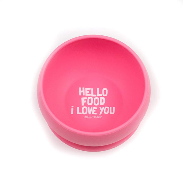 Bella Tunno Wonder Silicone Bowl Love You Pink
