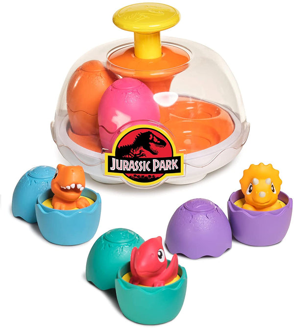 Toomies Jurassic World Spin & Hatch Dino Eggs – Dinosaur Toys 12m+
