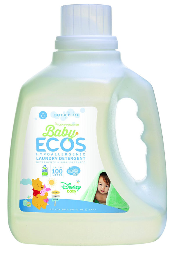 Ecos 婴儿洗衣液，无香精，100 盎司