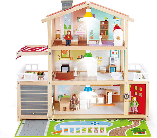 Hape Doll Family Masion 10 Bedroom Doll House 3 Year +