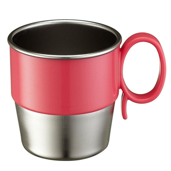 Innobaby Din Din Smart Stainless Steel Cup w. Handle BPA Free, Pink 9oz