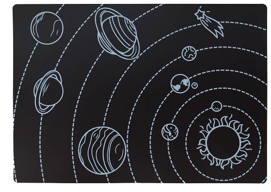 Imagination Starters - Chalkboard Solar System Placemat
