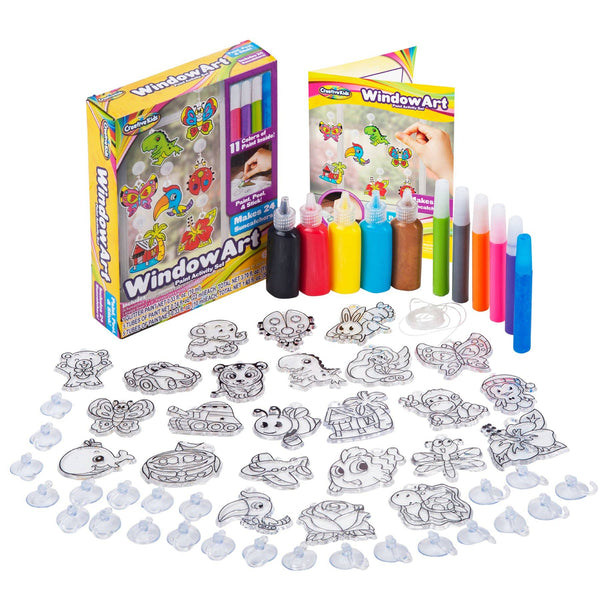 Creative Kids - Window Paint Art Stickers Kit Suncatchers Set 6Yrs+