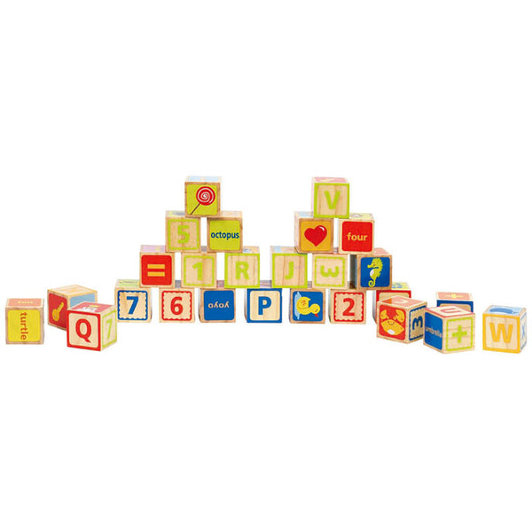 Hape ABC Wooden Stacking Blocks 24 Months+