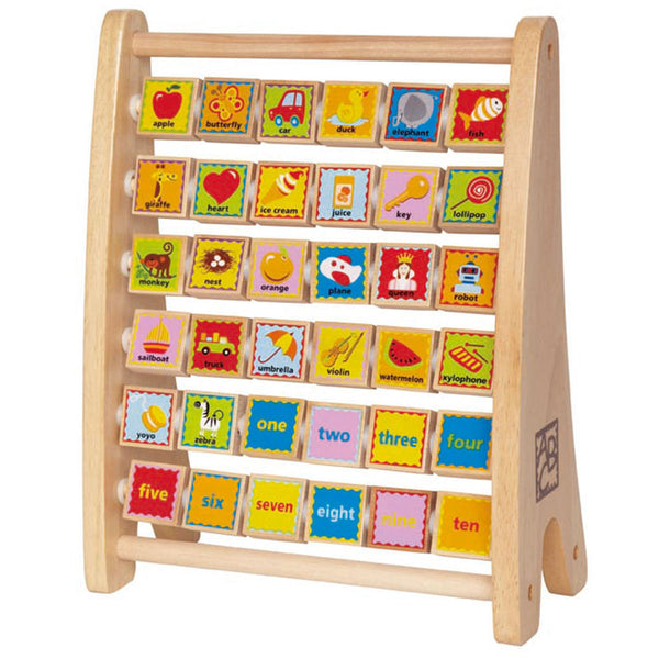 Hape Alphabet Abacus Kid Toy 3 Years+