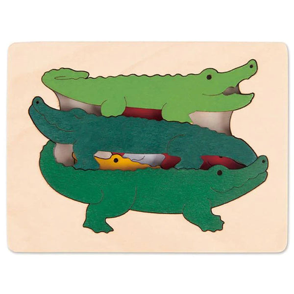 Hape George Luck Tractor Wooden Puzzle
