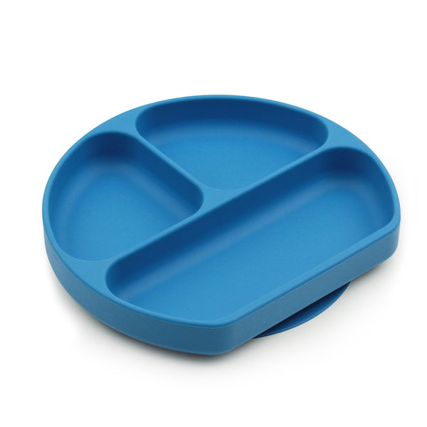 Bumkins Silicone Grip Dish Suction Plate 6M+ Dark Blue