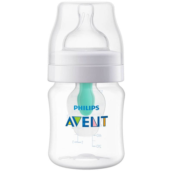 Philips AVENT Anti-Colic Baby Bottle Clear w. AirFree vent 4oz 1pk