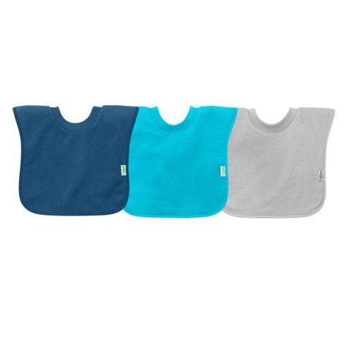 Green Sprouts Pull Over Stay Dry Bibs Blue 9-18