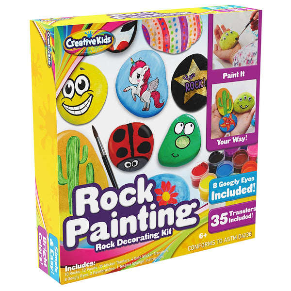 Creative Kids - Ultimate Rock Painting Outdoor Activity Kit for Kids 6Yrs+