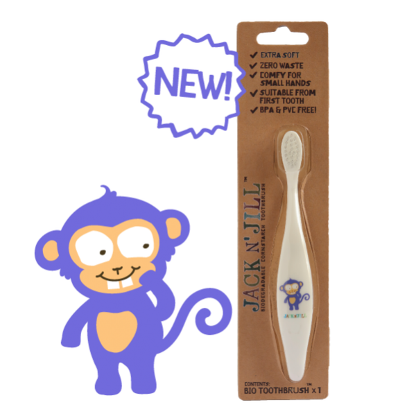 Jack N' Jill Extra Soft Baby Toothbrush 6M+ Monkey