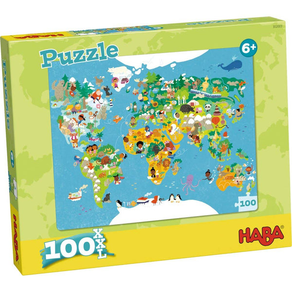 HABA - 世界地图拼图 6 岁以上