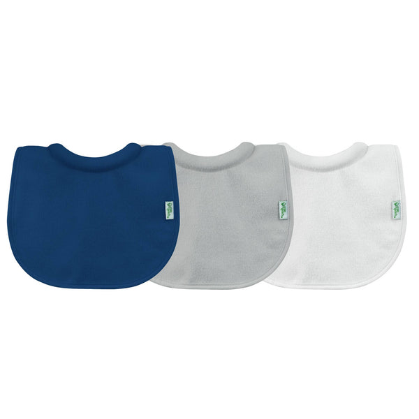 Green Sprouts Stay-dry Milk-Catcher Bibs Blue Set 3 Pack